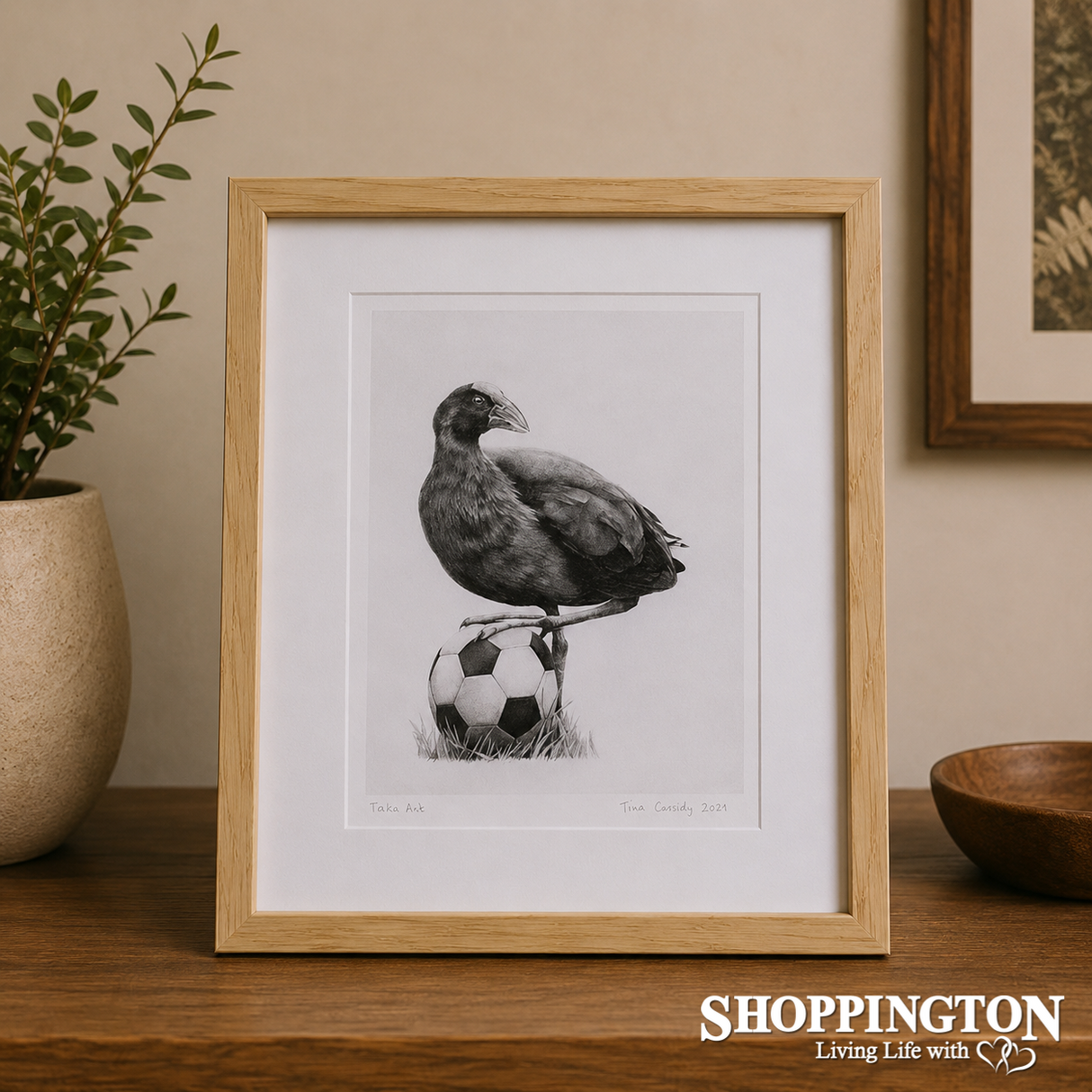 Tara Cassidy - Framed Print - Pukeko Kick
