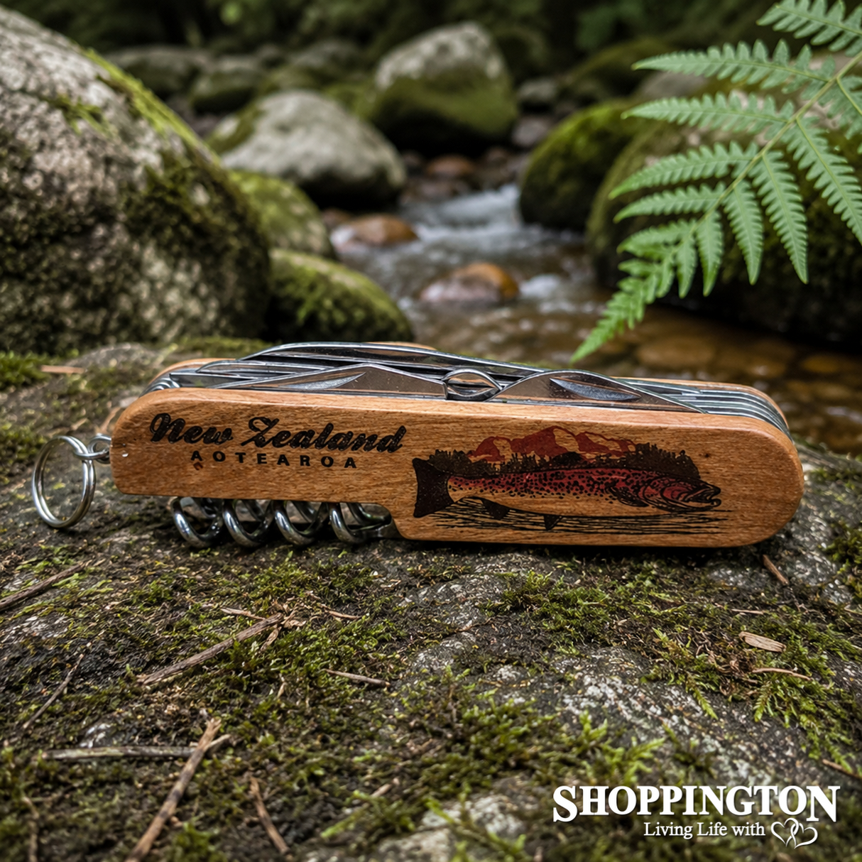 Rimu Pocket Knife (multi) /Trout