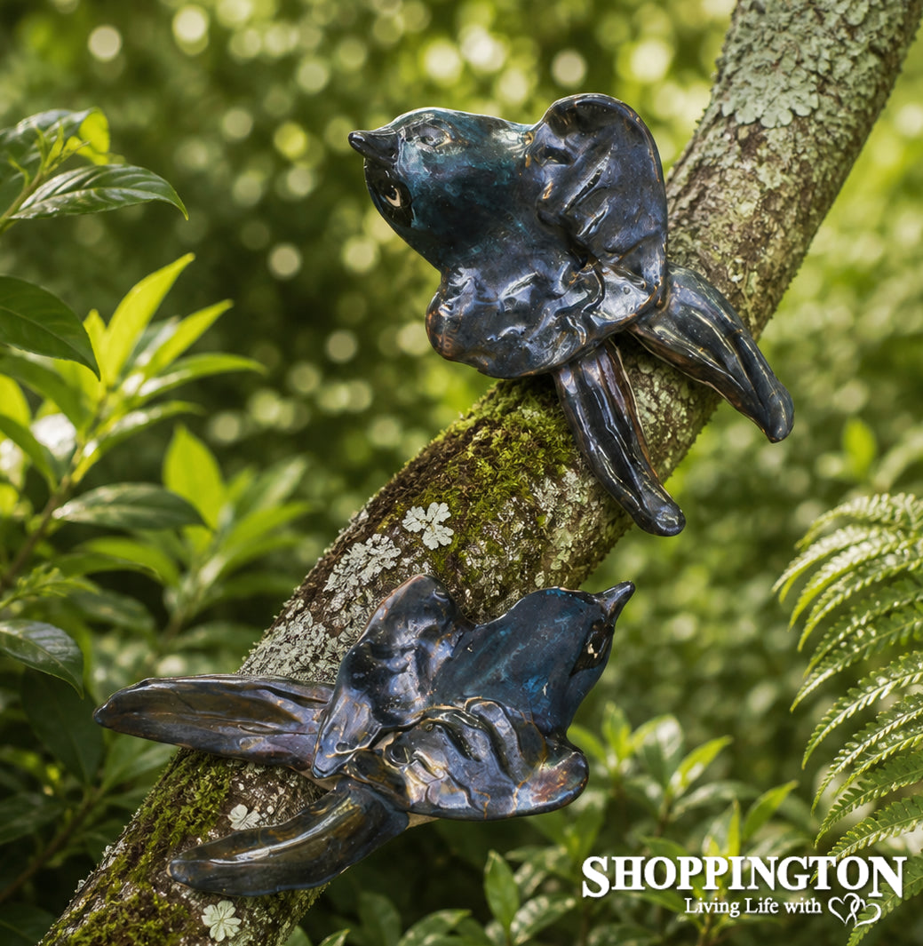 100% NZ Made Pottery Bird Art - Swallow