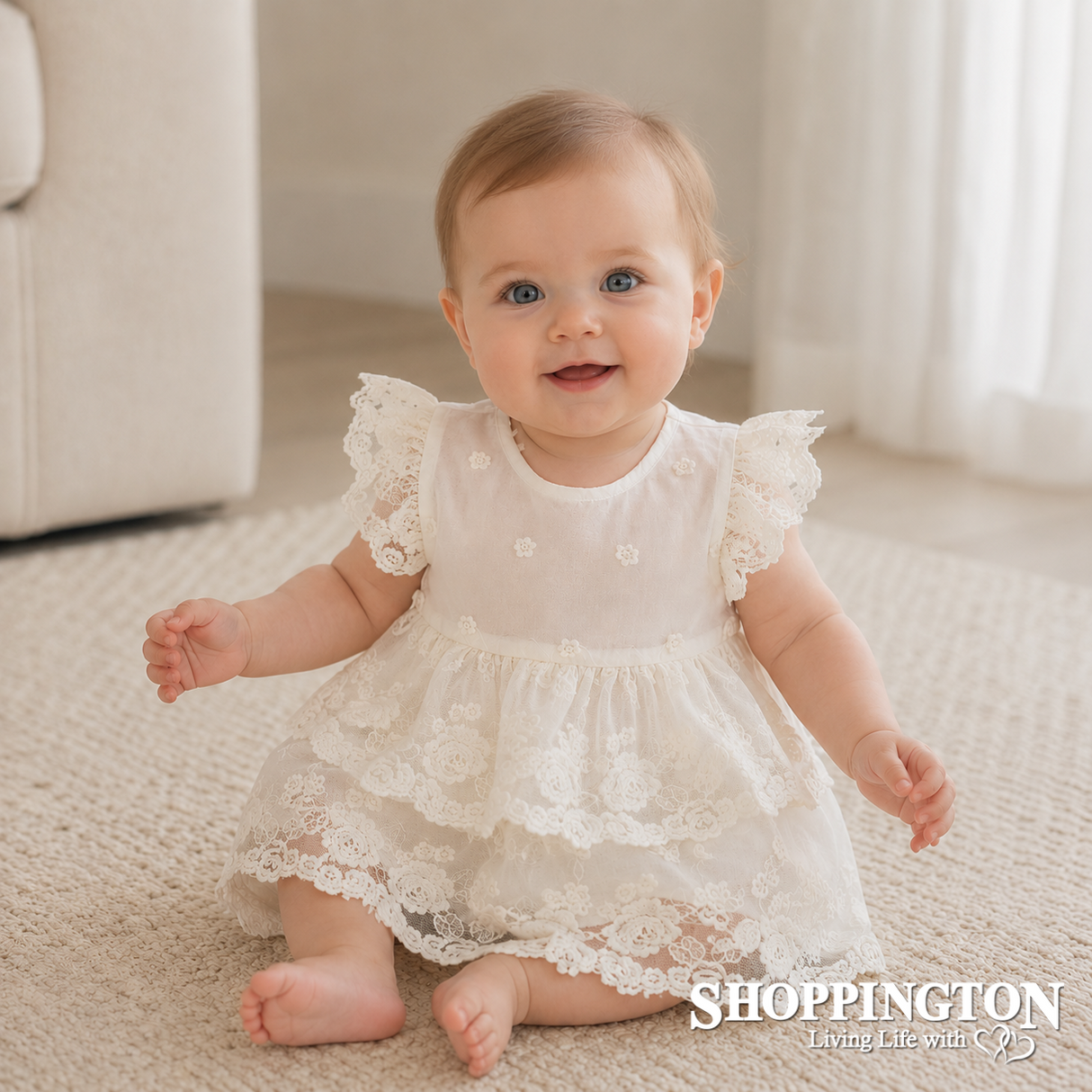 Miss Rose Sister Violet - Blossom Baby Dress