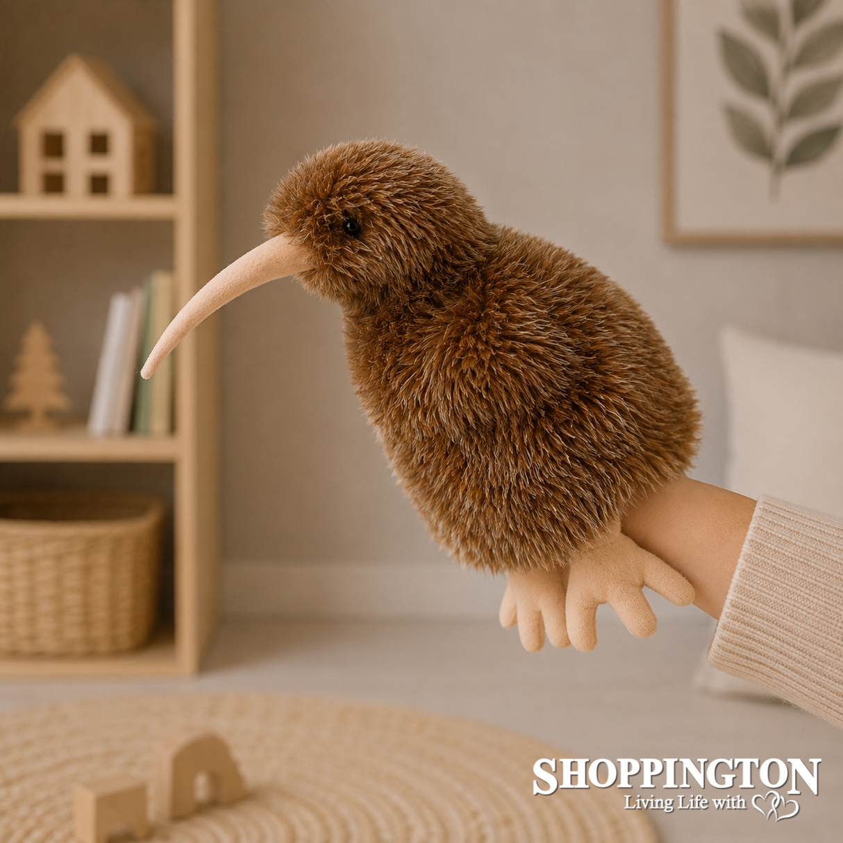 Sound Puppet - Kiwi (light brown)