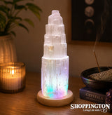 Lamp - Selenite Mood Change 15x10cm