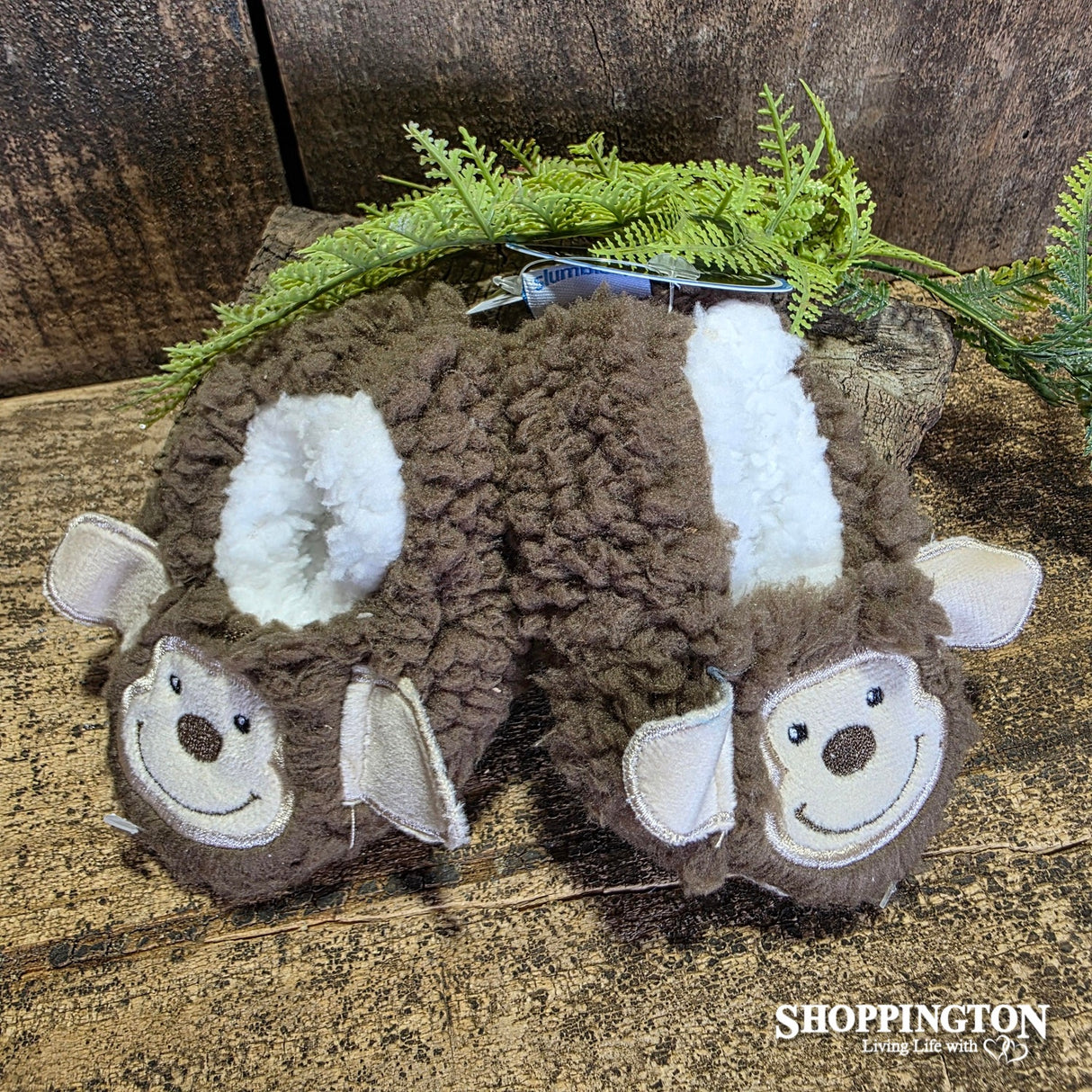 Baby Sherpa Slipper Slumbies - Monkey