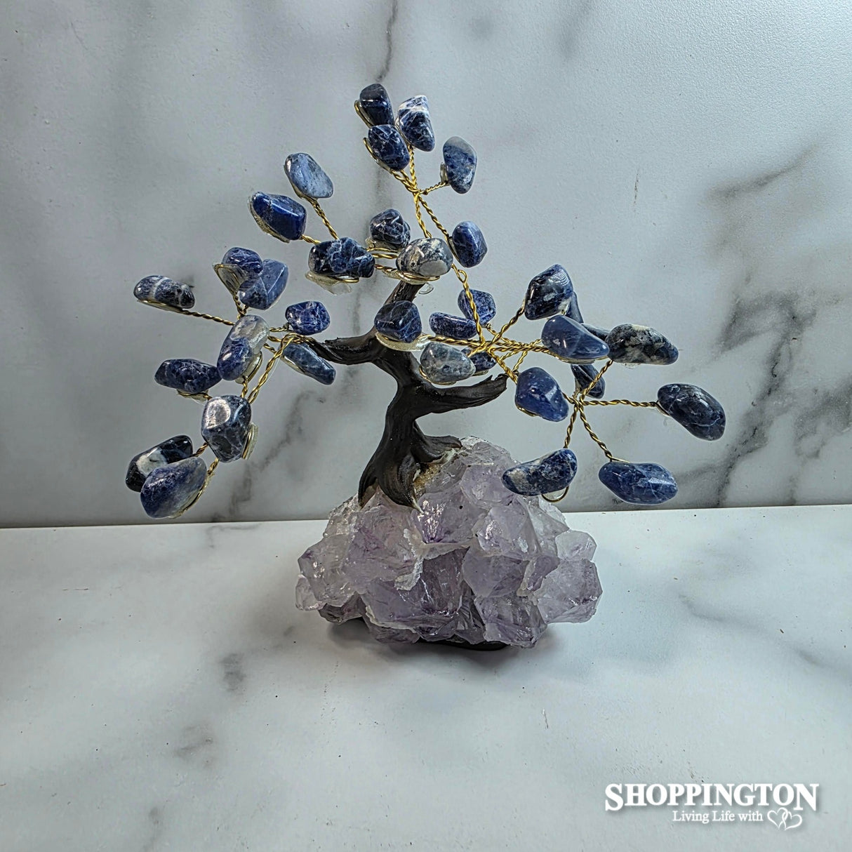 Crystal Gemstone Tree - Lapis 14cm