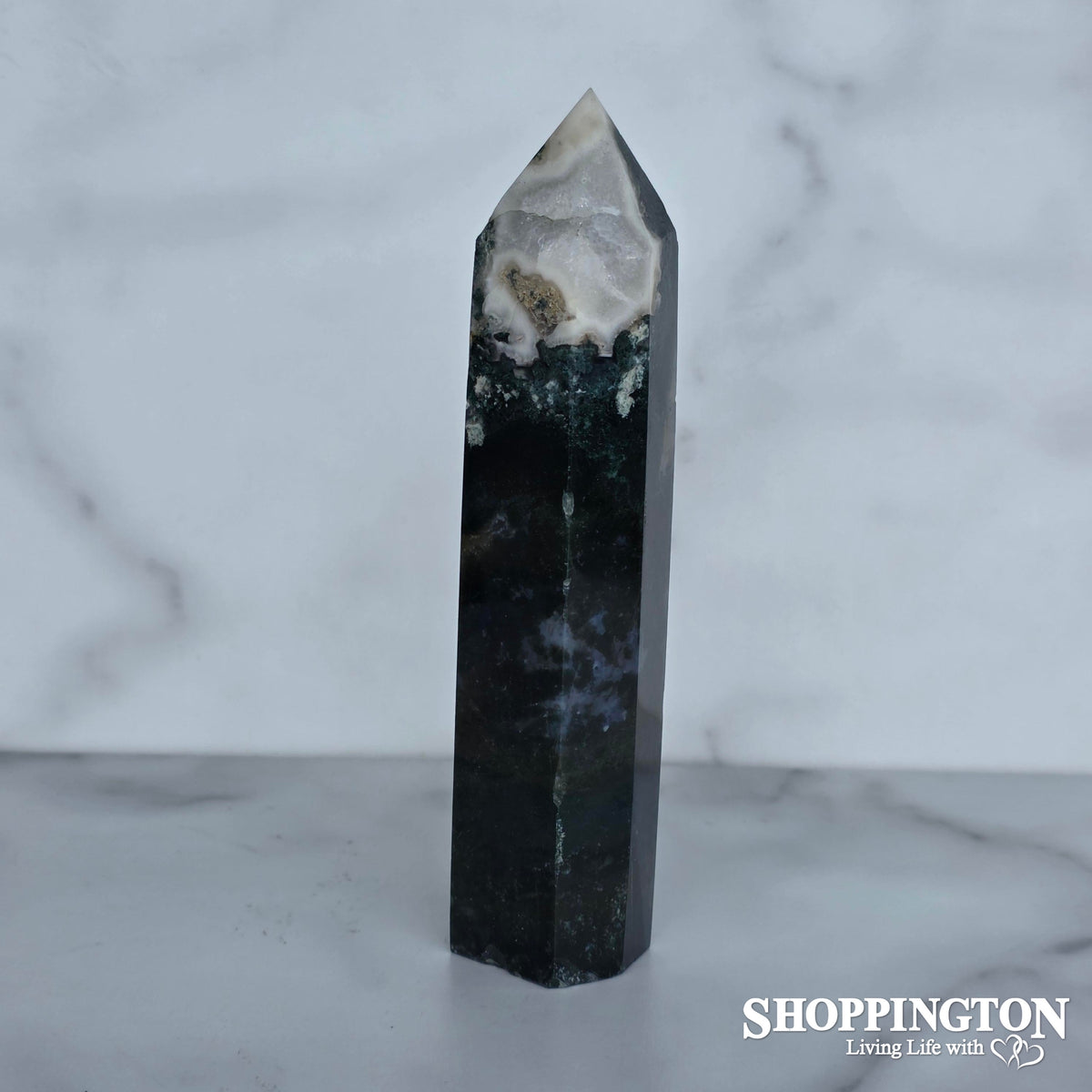Moss Agate Pointer #2