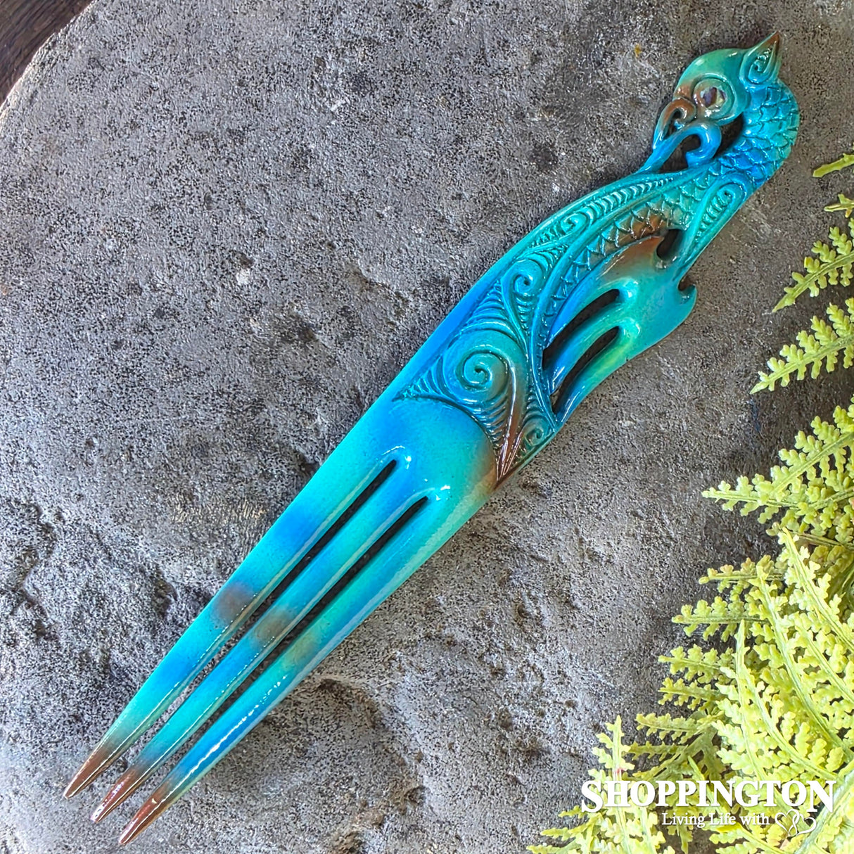 Bone Manaia Heru - Painted