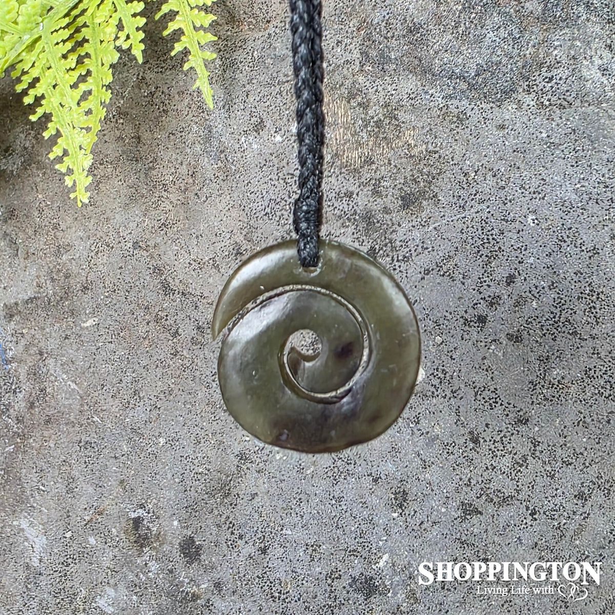 Pepe Open Koru Pounamu Pendant