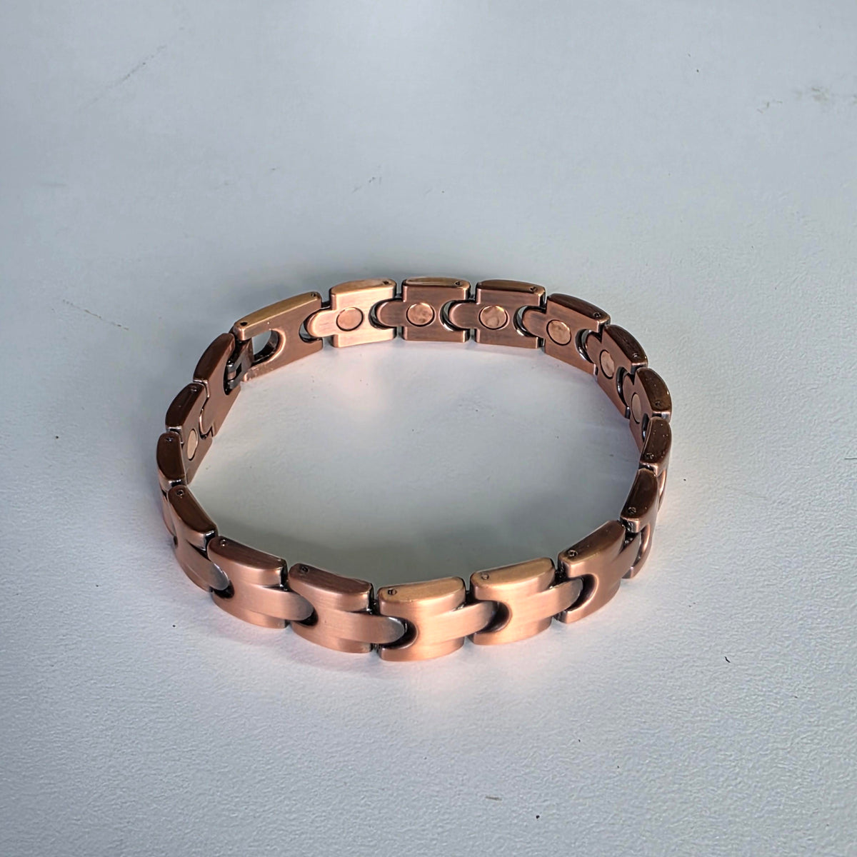 Copper Magnetic Chain Bracelet - Flat Link