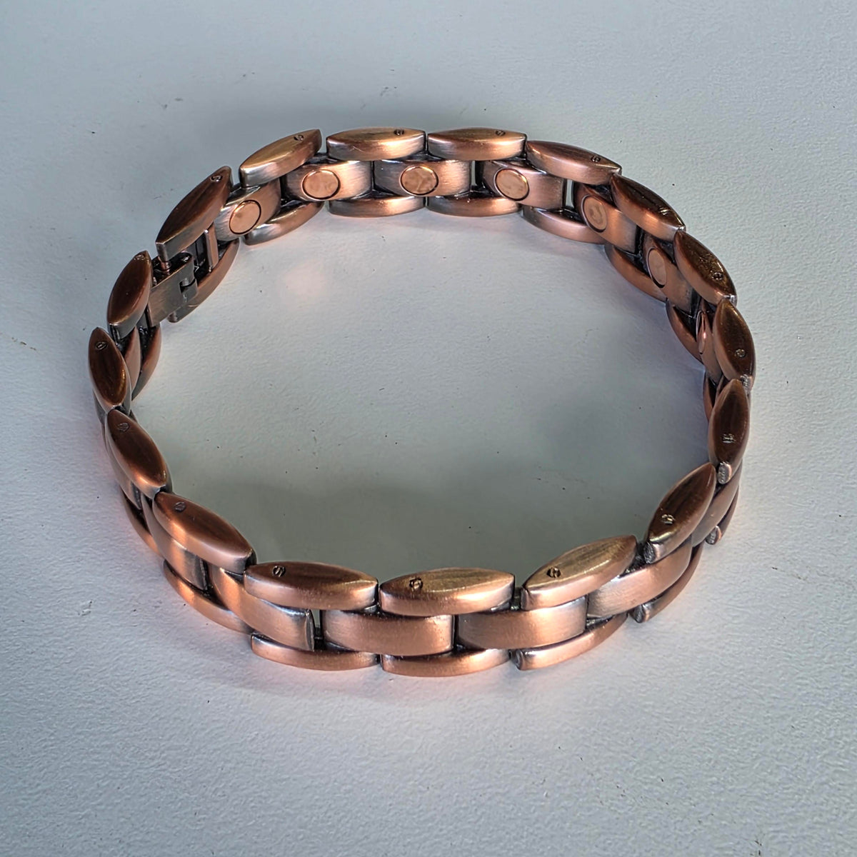 Copper Magnetic Chain Bracelet - Oblong Link