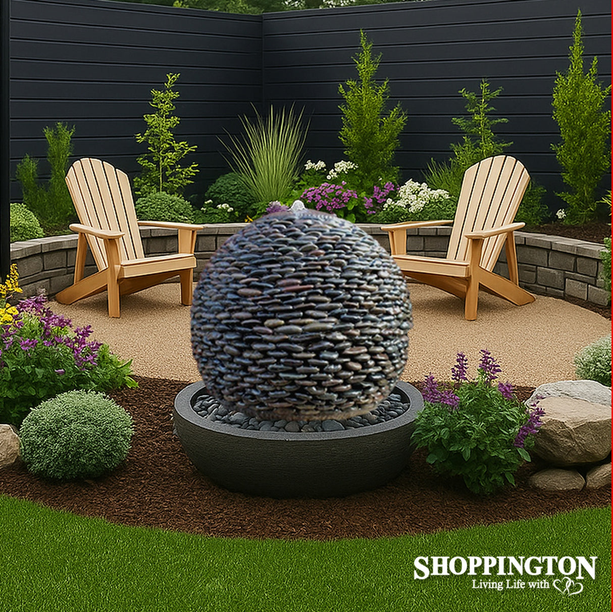 Stone Ball Water Feature 80cm x 85cm