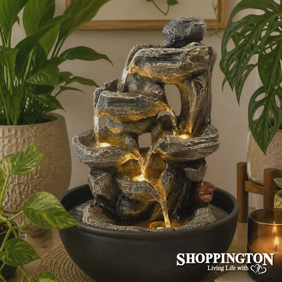Water Fountain - Stone & Wood (indoors)