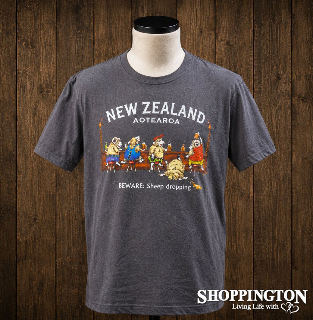 NZ Made Clothing - Beware: Sheep Dropping - T-Shirt