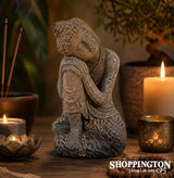 Garden Ornament - Garden Buddha - Tilted Head