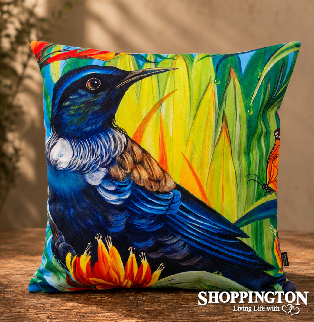 Cushion - NZ Print - Tui - Irina Velman