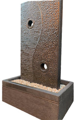 u Yin Yang Water Feature with Holes 70cm x 100cm