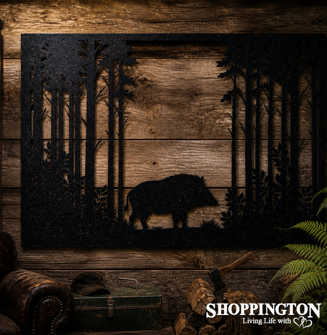 Wild Pig Forest Wall Art