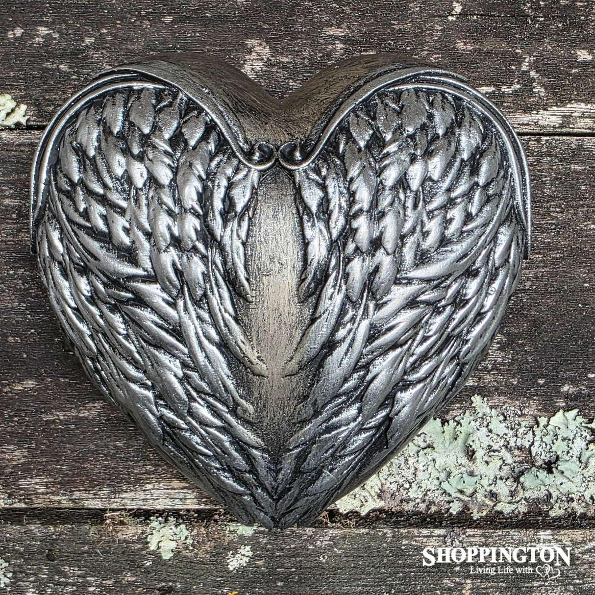 Collectable Heart - Silver Angel Wings