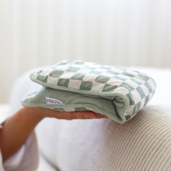 Love, Vera Checkers Heat Pillow