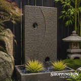 u Yin Yang Water Feature with Holes 70cm x 100cm