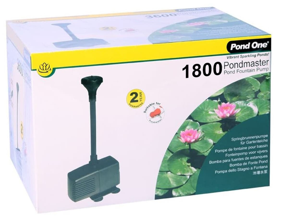 zwf Pond One Submersible Pump MK II 1800PH 1800l/hr 2.1M